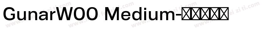 GunarW00 Medium字体转换